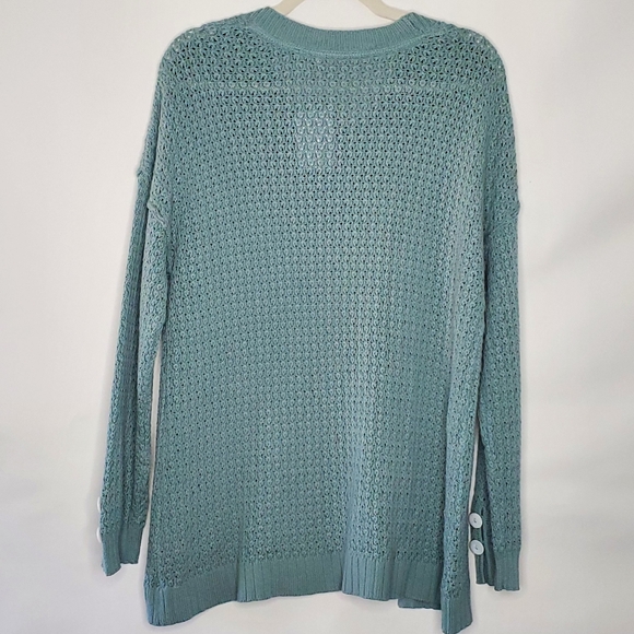 Soft Surroundings Touch of Cashmere Leander Sweater Size XL Sea Foam Green NEW - Picture 5 of 12